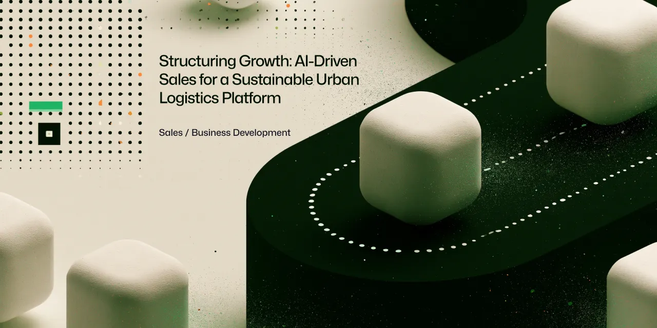 Groei structureren: AI-gedreven sales voor een duurzaam stadslogistiekplatform